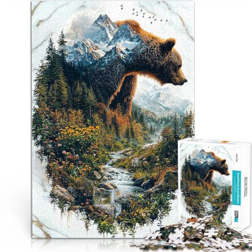 Quizspiel Der einsame Wanderer 1000-teiliges Puzzle für Erwachsene 26x38cm Angebot als Geschenk für die ganze Familie ab 14 Jahren von LGNBTGM