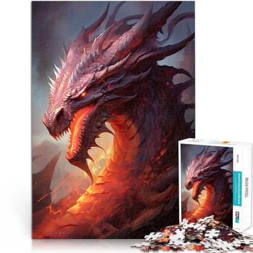 Quizspiel Drachen-Kunstwerk Puzzle 1000 Teile für Erwachsene 38x52cm eignet ganze Familie für ab 14 Jahren Quizspiel Drachen-Kunstwerk Puzzle 1000 Teile für Erwachsene 38x52cm eignet ganze Familie für ab 14 Jahren von LGNBTGM