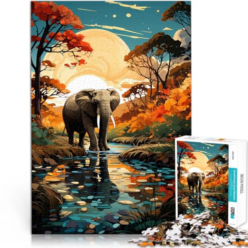 Quizspiel Dschungelelefant Teenager-Puzzles 1000 Teile 50x75cm Lustige Aktivitäten für zu Hause, Geburtstagsgeschenk, Reisegeschenk, für ab 14 Jahren Quizspiel Dschungelelefant Teenager-Puzzles 1000 Teile 50x75cm Lustige Aktivitäten für zu Hause, Geburtstagsgeschenk, Reisegeschenk, für ab 14 Jahren von LGNBTGM