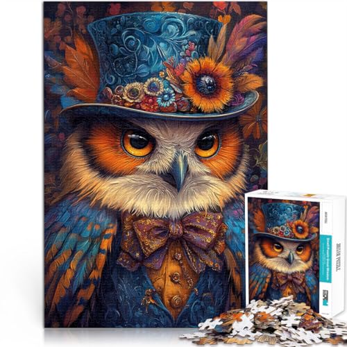 Quizspiel Fantasie-Eule 1000-teiliges Puzzle für Teenager 26x38cm eignet ganze Familie für ab 14 Jahren von LGNBTGM