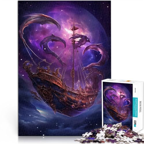 Quizspiel Fantasy Piratenschiff Weltraum Puzzle 1000 Teile für Erwachsene 38x52cm Geburtstagsgeschenk, Geschenke für ab 14 Jahren Quizspiel Fantasy Piratenschiff Weltraum Puzzle 1000 Teile für Erwachsene 38x52cm Geburtstagsgeschenk, Geschenke für ab 14 Jahren von LGNBTGM