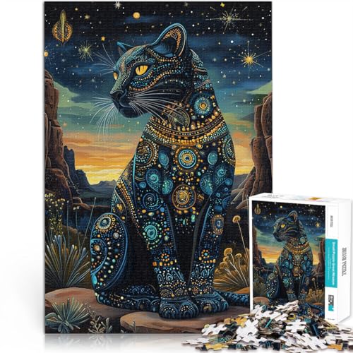Quizspiel Fantasy-Schwarzer Panther-Kunst Puzzle für Jugendliche 1000 Teile 26x38cm Wunschliste mit dem Weihnachtsmann ab 14 Jahren Quizspiel Fantasy-Schwarzer Panther-Kunst Puzzle für Jugendliche 1000 Teile 26x38cm Wunschliste mit dem Weihnachtsmann ab 14 Jahren von LGNBTGM