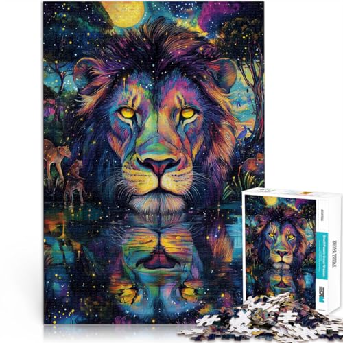 Quizspiel Farbgemälde Löwe Teenager 1000-teiliges Puzzle 26x38cm Wanddekoration Einzigartige Geburtstags ab 14 Jahren Quizspiel Farbgemälde Löwe Teenager 1000-teiliges Puzzle 26x38cm Wanddekoration Einzigartige Geburtstags ab 14 Jahren von LGNBTGM