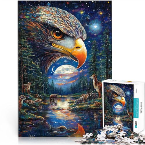Quizspiel Farbmalerei Adler 1000-Teile-Puzzle für Teenager 70x100cm eignet ganze Familie für ab 14 Jahren Quizspiel Farbmalerei Adler 1000-Teile-Puzzle für Teenager 70x100cm eignet ganze Familie für ab 14 Jahren von LGNBTGM