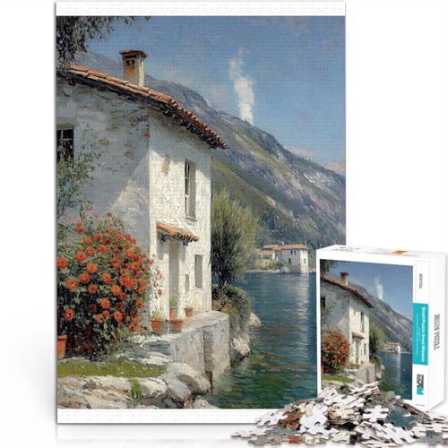 Quizspiel Ferienhaus am See 1000-teiliges Puzzle für Teenager 50x75cm mit vollständig ineinander greifenden, zufällig geformten Teilen für ab 14 Jahren Quizspiel Ferienhaus am See 1000-teiliges Puzzle für Teenager 50x75cm mit vollständig ineinander greifenden, zufällig geformten Teilen für ab 14 Jahren von LGNBTGM