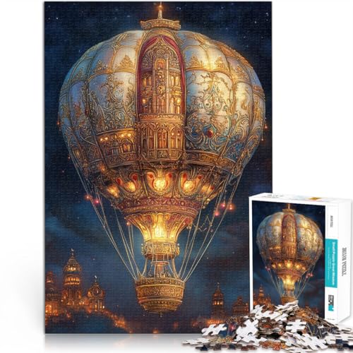 Quizspiel Heißluftballon Puzzle 1000 Teile für Erwachsene 70x100cm denn eignet ganze Familie für 14+ von LGNBTGM