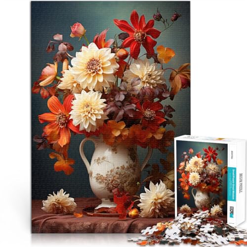 Quizspiel Herbstblumen 1000-teiliges Puzzle für Erwachsene 70x100cm mit vollständig ineinander greifenden, zufällig geformten Teilen für 14+ Quizspiel Herbstblumen 1000-teiliges Puzzle für Erwachsene 70x100cm mit vollständig ineinander greifenden, zufällig geformten Teilen für 14+ von LGNBTGM