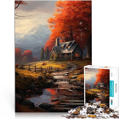 Quizspiel Herbstlandschaft Teenager-Puzzles 1000 Teile 70x100cm Jedes Stück ist einzigartig – Anspruchsvolles Familienspiel für ab 14 Jahren von LGNBTGM
