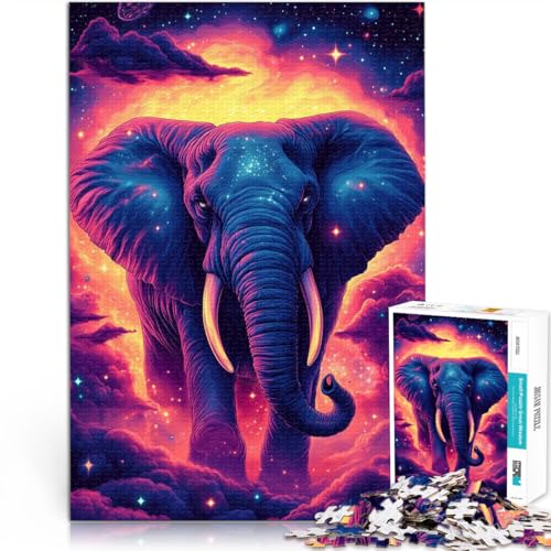 Quizspiel Himmlischer Elefant am kosmischen Horizont 1000-teilige Puzzles für Erwachsene 26x38cm tolles Geschenk für ab 14 Jahren Quizspiel Himmlischer Elefant am kosmischen Horizont 1000-teilige Puzzles für Erwachsene 26x38cm tolles Geschenk für ab 14 Jahren von LGNBTGM