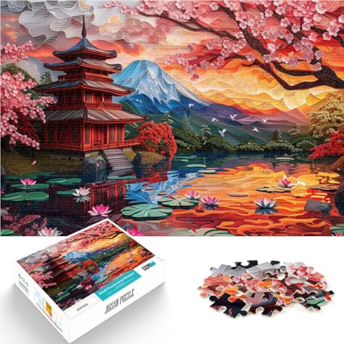 Quizspiel Kirschblüten-Japan-Kunst 1000-teilige Puzzles für Teenager 26x38cm Einzigartige Wohndekoration und Geschenke für und ab 14 Jahren Quizspiel Kirschblüten-Japan-Kunst 1000-teilige Puzzles für Teenager 26x38cm Einzigartige Wohndekoration und Geschenke für und ab 14 Jahren von LGNBTGM