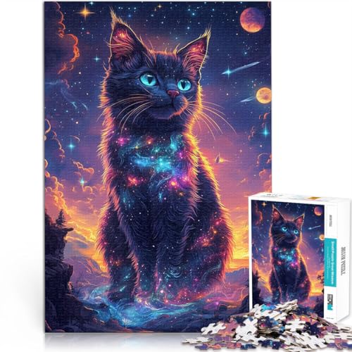 Quizspiel Kosmische Katze Puzzle 1000 Teile für Teenager 26x38cm Wanddekoration Einzigartige Geburtstags ab 14 Jahren Quizspiel Kosmische Katze Puzzle 1000 Teile für Teenager 26x38cm Wanddekoration Einzigartige Geburtstags ab 14 Jahren von LGNBTGM