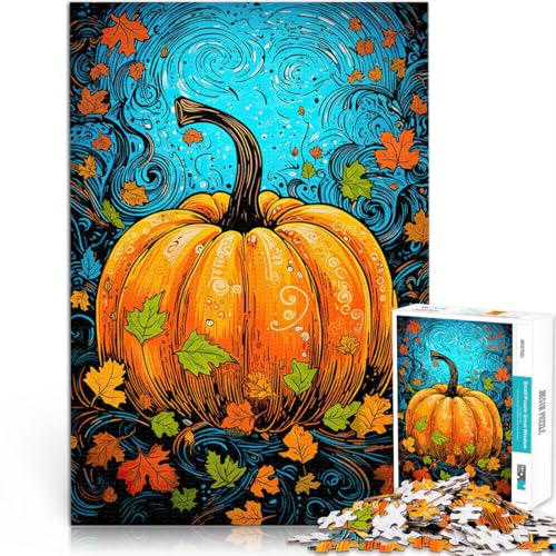 Quizspiel Kürbiskunst 1000-teilige Puzzles für Erwachsene 38x52cm Jedes Stück ist einzigartig – Anspruchsvolles Familienspiel für ab 14 Jahren von LGNBTGM