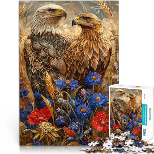 Quizspiel Majestätische Adler 1000-teiliges Puzzle für Erwachsene 38x52cm denn eignet ganze Familie für 14+ Quizspiel Majestätische Adler 1000-teiliges Puzzle für Erwachsene 38x52cm denn eignet ganze Familie für 14+ von LGNBTGM