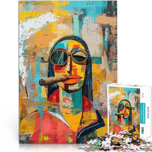 Quizspiel Moderne Coole Charakterkunst Puzzle für Jugendliche 1000 Teile 26x38cm Tolle Geschenke und Spielzeuge für 14+ von LGNBTGM
