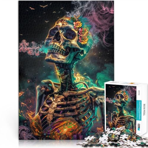 Quizspiel Rauchendes Skelett Teenager 2000-teiliges Puzzle 70x100cm Wanddekoration Einzigartige Geburtstags ab 14 Jahren Quizspiel Rauchendes Skelett Teenager 2000-teiliges Puzzle 70x100cm Wanddekoration Einzigartige Geburtstags ab 14 Jahren von LGNBTGM