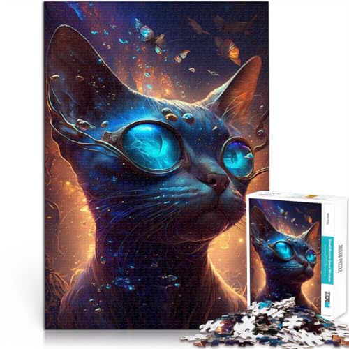 Quizspiel Siamkatze unnatürlich 1000-teilige Puzzles für Teenager 50x75cm Lernspiel für Geburtstag, Weihnachten für und ab 14 Jahren von LGNBTGM