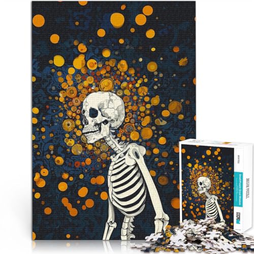Quizspiel Skelett wartet dazwischen 1000-teiliges Puzzle für Erwachsene 50x75cm Künstlersammlung, Bildende Kunst für und ab 14 Jahren Quizspiel Skelett wartet dazwischen 1000-teiliges Puzzle für Erwachsene 50x75cm Künstlersammlung, Bildende Kunst für und ab 14 Jahren von LGNBTGM