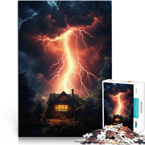 Quizspiel Skyline von Lightning City Puzzle 1000 Teile für Teenager 38x52cm eignet ganze Familie ab 14 Jahren von LGNBTGM
