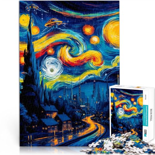 Quizspiel Stadtblau Teenager 1000-teiliges Puzzle 70x100cm Jedes Stück ist einzigartig – Anspruchsvolles Familienspiel für ab 14 Jahren von LGNBTGM