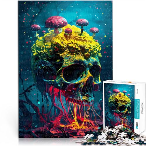 Quizspiel Totenkopf-Psychodelic-Pilze 1000-teiliges Puzzle für Erwachsene 38x52cm Wunschliste mit dem Weihnachtsmann für ab 14 Jahren Quizspiel Totenkopf-Psychodelic-Pilze 1000-teiliges Puzzle für Erwachsene 38x52cm Wunschliste mit dem Weihnachtsmann für ab 14 Jahren von LGNBTGM
