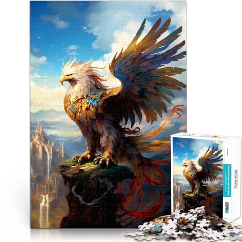 Quizspiel Uraltes Fabelwesen 1000-teiliges Puzzle für Teenager 26x38cm mit passendem Poster und Quizblatt Geeignet ab 14 Jahren von LGNBTGM