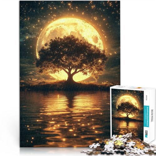 Quizspiel Vollmondbaum Puzzle für Erwachsene 1000 Teile 50x75cm denn eignet ganze Familie für 14+ Quizspiel Vollmondbaum Puzzle für Erwachsene 1000 Teile 50x75cm denn eignet ganze Familie für 14+ von LGNBTGM