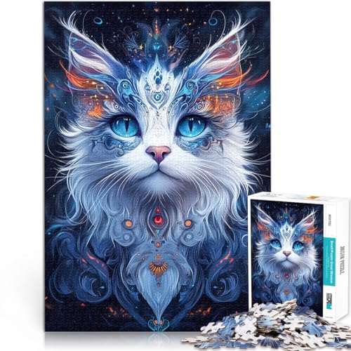 Quizspiel Weiße Katze mit blauen Augen 1000-Teile-Puzzle für Teenager 38x52cm Wanddekoration Einzigartige Geburtstags ab 14 Jahren Quizspiel Weiße Katze mit blauen Augen 1000-Teile-Puzzle für Teenager 38x52cm Wanddekoration Einzigartige Geburtstags ab 14 Jahren von LGNBTGM