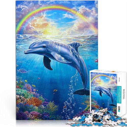 Rätsel Delphin unter Regenbogen Puzzle für Erwachsene, 1000 Teile 70x100cm eignet ganze Familie für ab 14 Jahren Rätsel Delphin unter Regenbogen Puzzle für Erwachsene, 1000 Teile 70x100cm eignet ganze Familie für ab 14 Jahren von LGNBTGM