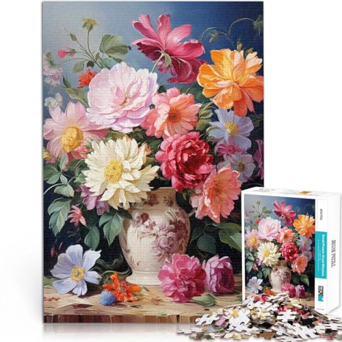 Schwierig Schwer Buntes Arrangement - Diamantmalerei 1000-teiliges Puzzle für Teenager 26x38cm Heimdekoration Spielzeug von LGNBTGM