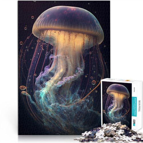 Schwierig Schwer Galaxie-Quallen Teenager-Puzzles 1000 Teile 70x100cm mit vollständig ineinander greifenden, zufällig geformten Teilen für ab 14 Jahren Schwierig Schwer Galaxie-Quallen Teenager-Puzzles 1000 Teile 70x100cm mit vollständig ineinander greifenden, zufällig geformten Teilen für ab 14 Jahren von LGNBTGM