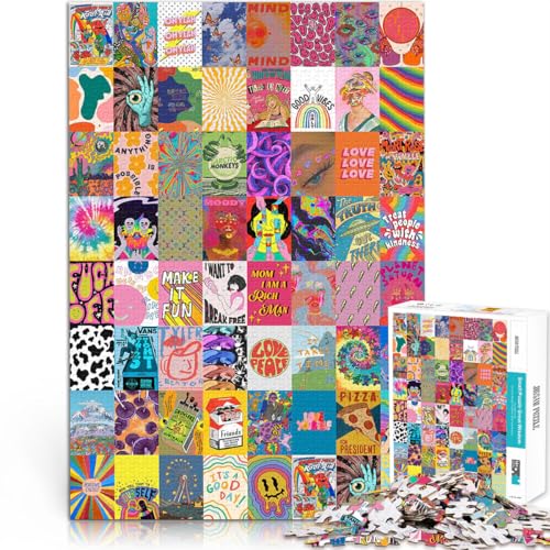Schwierig Schwer Psychedelische Farbspleißung 2000-teilige Puzzles für Teenager 70x100cm mit passendem Poster und Quizblatt Geeignet ab 14 Jahren Schwierig Schwer Psychedelische Farbspleißung 2000-teilige Puzzles für Teenager 70x100cm mit passendem Poster und Quizblatt Geeignet ab 14 Jahren von LGNBTGM