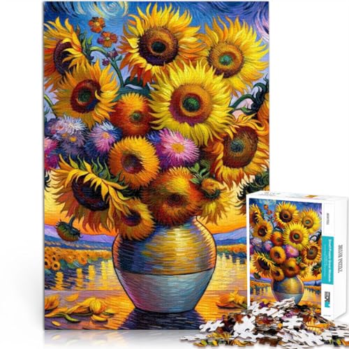 Schwierig Schwer schöne Sonnenblume Teenager-Puzzles 1000 Teile 70x100cm Tolle Geschenke und Spielzeuge für ab 14 Jahren von LGNBTGM