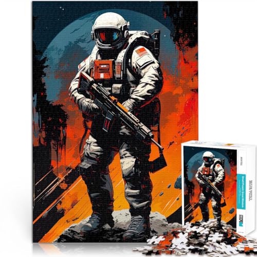 Schwierig und herausfordernd Astronaut im Weltraum 1000-teilige Puzzles für Erwachsene 26x38cm Wohnkunstdekor für ab 14 Jahren Schwierig und herausfordernd Astronaut im Weltraum 1000-teilige Puzzles für Erwachsene 26x38cm Wohnkunstdekor für ab 14 Jahren von LGNBTGM