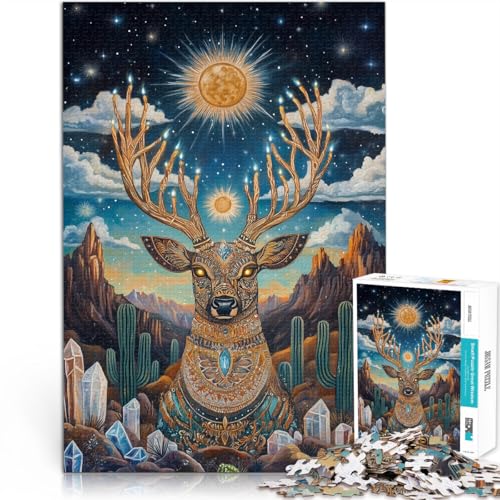 Schwierig und herausfordernd Hirschtotem Puzzle 1000 Teile für Jugendliche 70x100cm Geburtstagsgeschenk, Geschenke für und ab 14 Jahren Schwierig und herausfordernd Hirschtotem Puzzle 1000 Teile für Jugendliche 70x100cm Geburtstagsgeschenk, Geschenke für und ab 14 Jahren von LGNBTGM