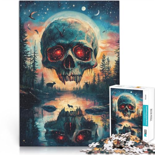 Schwierig und herausfordernd Totenkopf mit leuchtenden Augen Teenager-Puzzle 2000 Teile 70x100cm Wichtelgeschenke für ab 14 Jahren Schwierig und herausfordernd Totenkopf mit leuchtenden Augen Teenager-Puzzle 2000 Teile 70x100cm Wichtelgeschenke für ab 14 Jahren von LGNBTGM