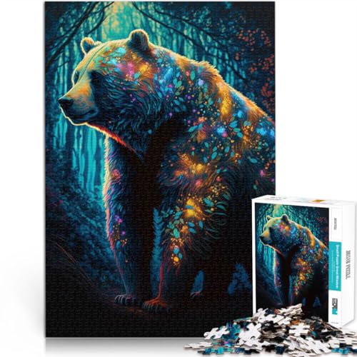 Spiel Bärengalaxie Puzzle für Erwachsene 1000 Teile 26x38cm Wanddekoration Einzigartige Geburtstags ab 14 Jahren von LGNBTGM