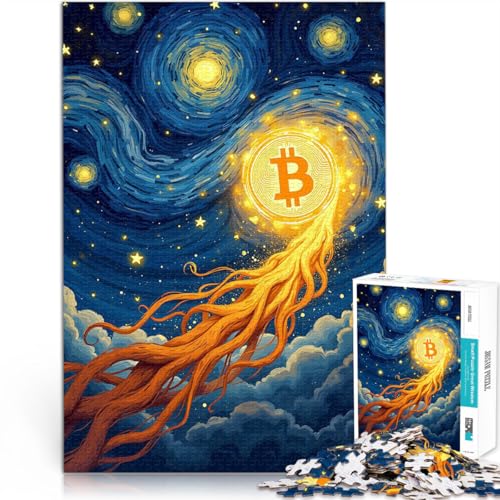 Spiel Bitcoin Starry Night Puzzle 1000 Teile für Erwachsene 70x100cm mit vollständig ineinander greifenden, zufällig geformten Teilen für ab 14 Jahren Spiel Bitcoin Starry Night Puzzle 1000 Teile für Erwachsene 70x100cm mit vollständig ineinander greifenden, zufällig geformten Teilen für ab 14 Jahren von LGNBTGM