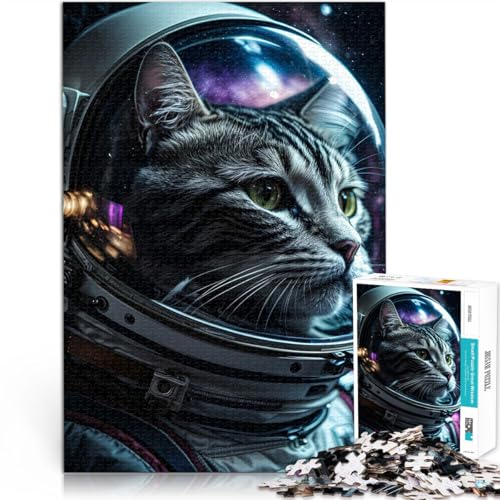 Spiel Kosmische Weltraumkatze 1000-teilige Puzzles für Teenager 26x38cm eignet ganze Familie für ab 14 Jahren von LGNBTGM