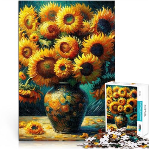 Spiel helle Sonnenblume Puzzle 1000 Teile für Teenager 26x38cm Wanddekoration Einzigartige Geburtstags ab 14 Jahren Spiel helle Sonnenblume Puzzle 1000 Teile für Teenager 26x38cm Wanddekoration Einzigartige Geburtstags ab 14 Jahren von LGNBTGM