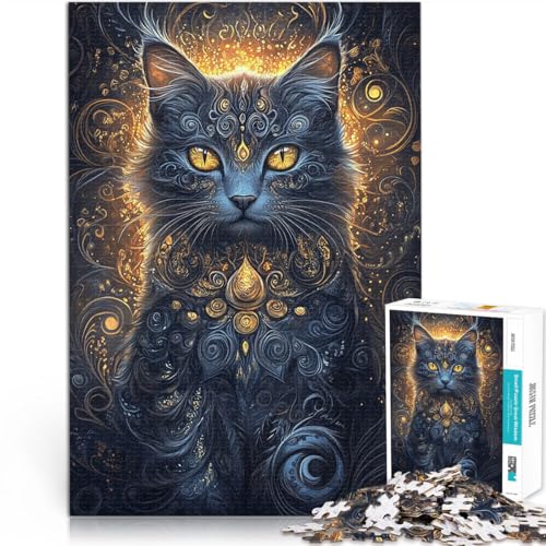 Spiele Spielzeug Geschenk ÄSTHETISCHE KATZENKUNST Puzzle 1000 Teile für Erwachsene 26x38cm Tolle Geschenke und Spielzeuge für ab 14 Jahren von LGNBTGM