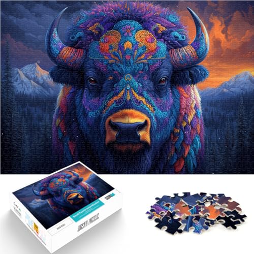 Spiele Spielzeug Geschenk Abstrakte Tiere Bison 1000-teiliges Puzzle für Teenager 38x52cm Heimdekoration Spielzeug für ab 14 Jahren Spiele Spielzeug Geschenk Abstrakte Tiere Bison 1000-teiliges Puzzle für Teenager 38x52cm Heimdekoration Spielzeug für ab 14 Jahren von LGNBTGM