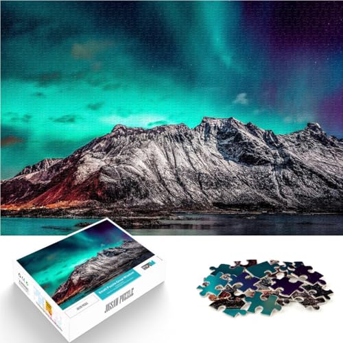 Spiele Spielzeug Geschenk Aurora Borealis Natur 1000-teiliges Puzzle für Erwachsene 26x38cm Tolles Geschenk für Spiele für 14+ Spiele Spielzeug Geschenk Aurora Borealis Natur 1000-teiliges Puzzle für Erwachsene 26x38cm Tolles Geschenk für Spiele für 14+ von LGNBTGM
