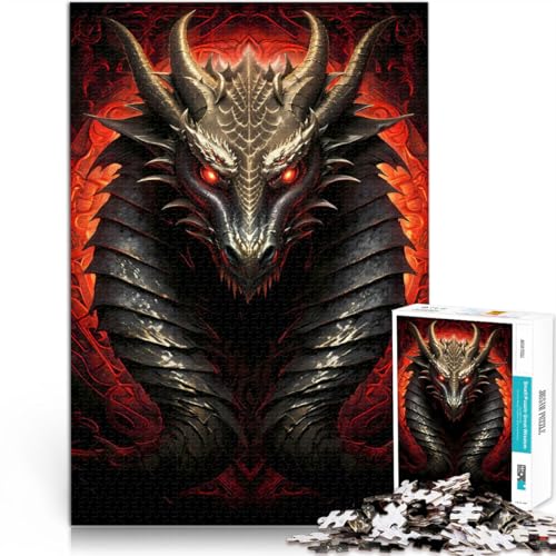 Spiele Spielzeug Geschenk Drachenhölle-Porträt 1000-teilige Puzzles für Teenager 70x100cm Perfekte Dekoration für 14+ von LGNBTGM