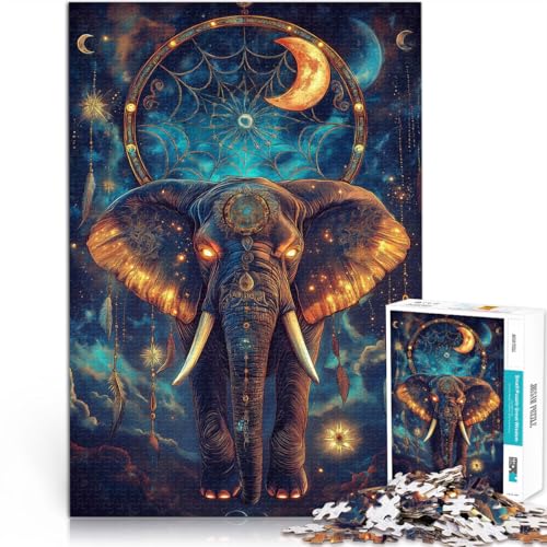 Spiele Spielzeug Geschenk Fantasie-Elefant Puzzle 1000 Teile für Jugendliche 38x52cm Tolle Geschenke und Spielzeuge ab 14 Jahren von LGNBTGM