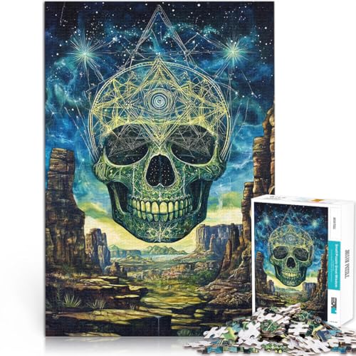 Spiele Spielzeug Geschenk Fantasie-Schädel 1000-Teile-Puzzle für Erwachsene 38x52cm Tolle Geschenke und Spielzeuge für ab 14 Jahren von LGNBTGM