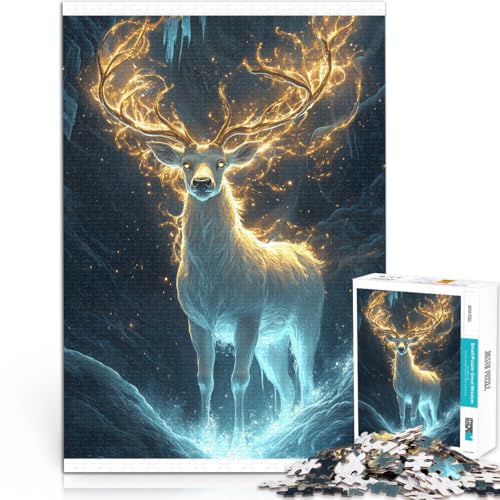 Spiele Spielzeug Geschenk Goldener magischer Hirsch Puzzle für Erwachsene, 2000 Teile 70x100cm Heimdekoration Spielzeug für ab 14 Jahren von LGNBTGM