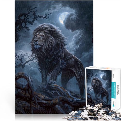 Spiele Spielzeug Geschenk Gotischer Löwe Puzzle für Erwachsene, 1000 Teile 50x75cm Tolle Geschenke und Spielzeuge Geeignet ab 14 Jahren von LGNBTGM