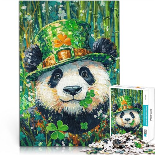 Spiele Spielzeug Geschenk St. Patrick's Day Panda 1000-Teile-Puzzle für Erwachsene 38x52cm Lustiges Geschenk für und ab 14 Jahren Spiele Spielzeug Geschenk St. Patrick's Day Panda 1000-Teile-Puzzle für Erwachsene 38x52cm Lustiges Geschenk für und ab 14 Jahren von LGNBTGM