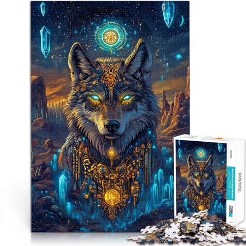 Spiele Spielzeug Geschenk Wolf Fantasy Teenager-Puzzle 1000 Teile 50x75cm Tolle Geschenke und Spielzeuge für 14+ von LGNBTGM