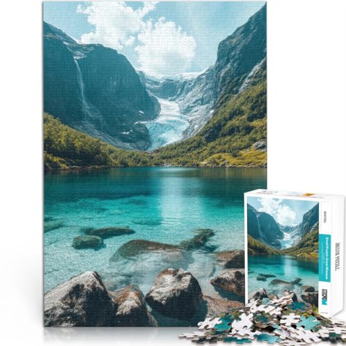 Spielspielzeug Briksdalsbreen 1000-Teile-Puzzle für Erwachsene 26x38cm Wichtelgeschenke für ab 14 Jahren Spielspielzeug Briksdalsbreen 1000-Teile-Puzzle für Erwachsene 26x38cm Wichtelgeschenke für ab 14 Jahren von LGNBTGM